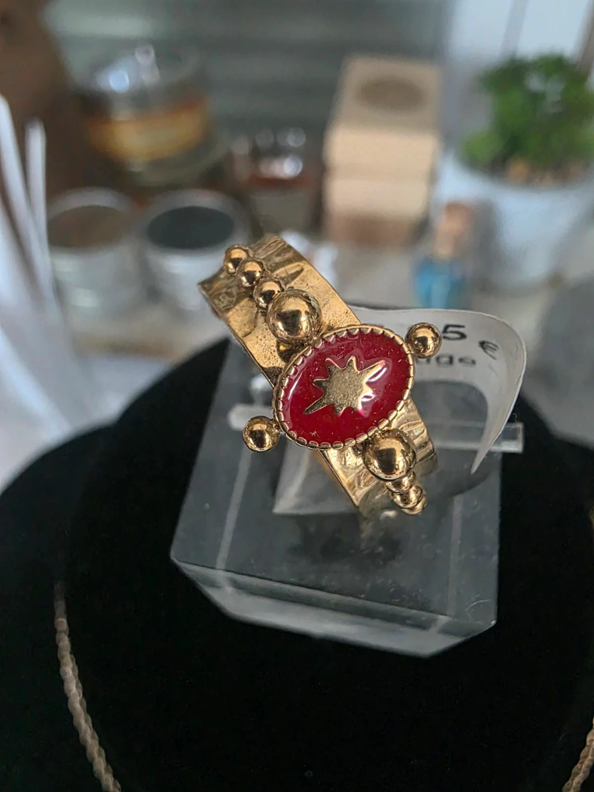 Mother's Day - pretty set in gold-tone steel and red – photo 4